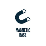fitted with a magnetic base, these flashlight or work lights with attach their selves to metal surfaces. Ideal companion for mechanics and tradesmen to allow you to work hands free and point the light where you need it the most.